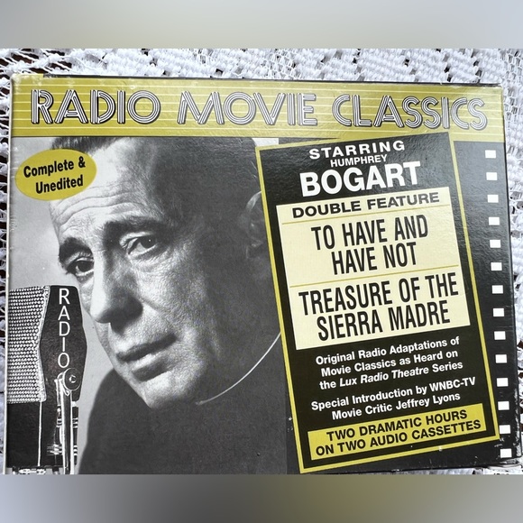 Radio Movie Classics 2 cassettes Unused Humphrey Bogart To Have and Have not +1 - Picture 1 of 2